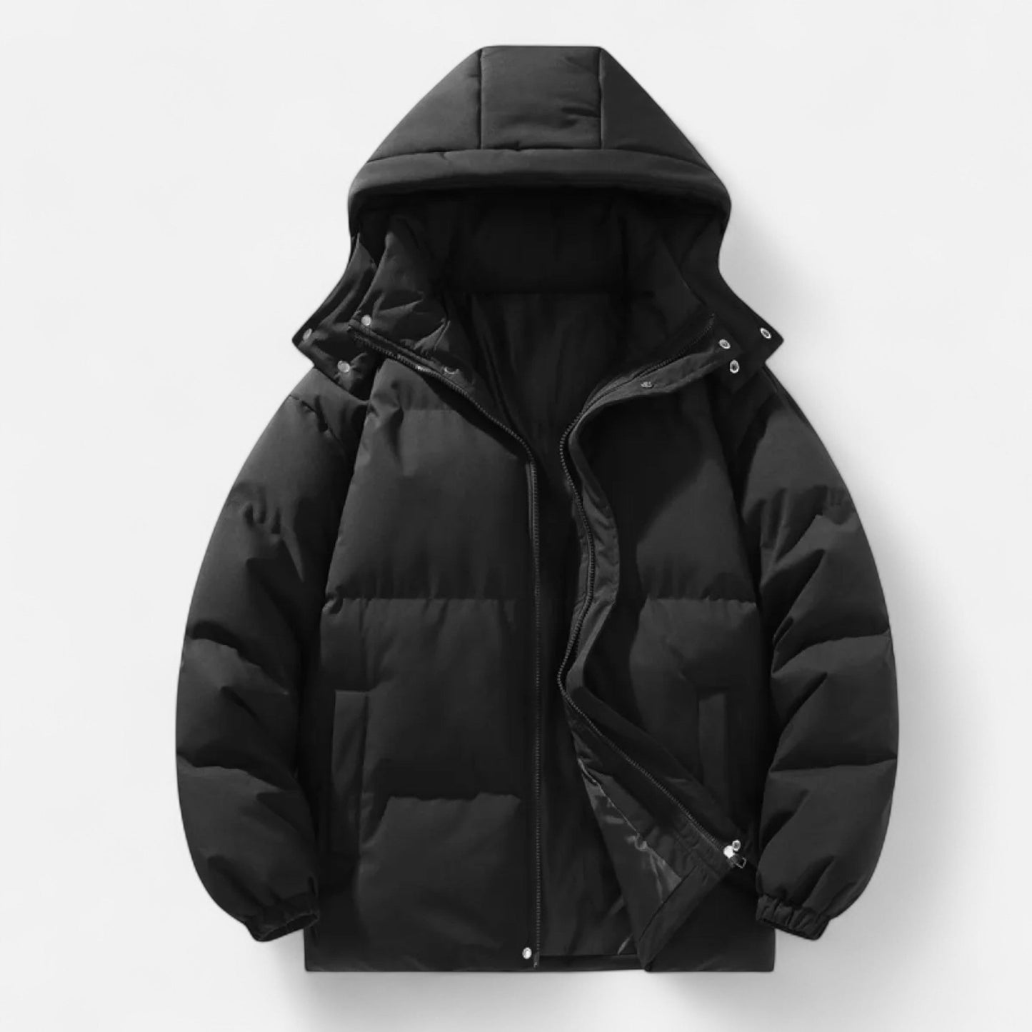 Chaqueta Acolchada Hombre con Capucha Desmontable Invierno
