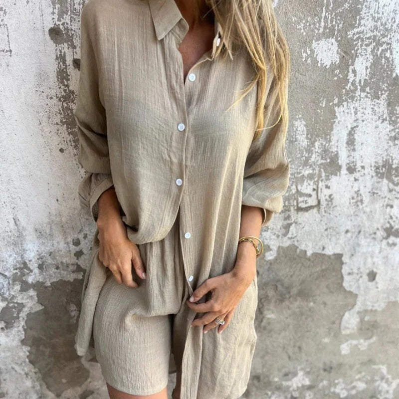 Conjunto Casual Mujer de Tejido Suave Corte Relajado