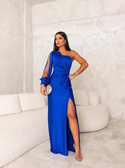 Vestido Gala Mujer Asimétrico Elegante