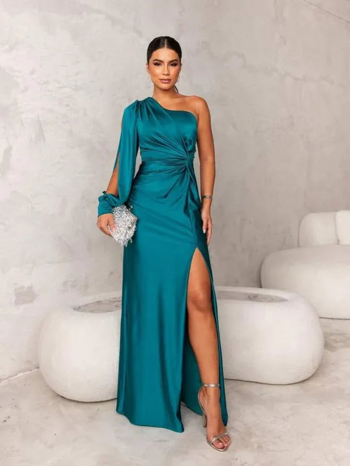 Vestido Gala Mujer Asimétrico Elegante