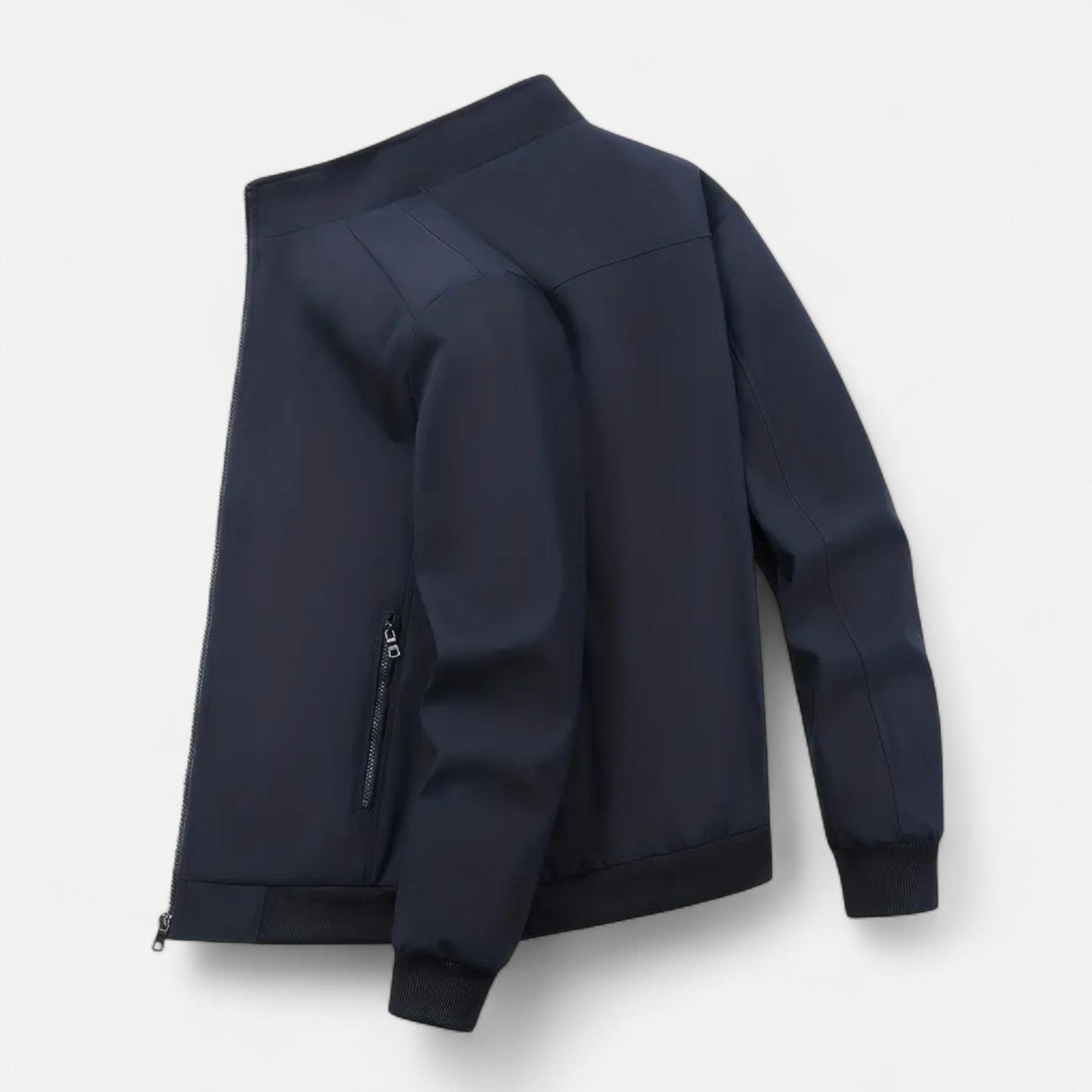 Chaqueta Ligera Hombre con Cremallera y Cuello Alto