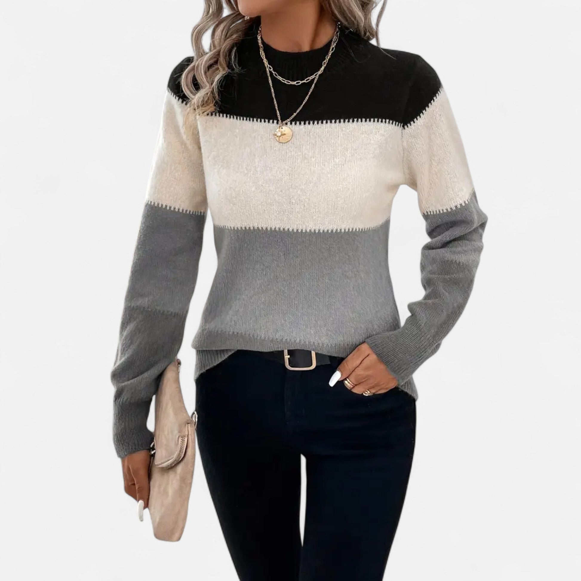 Jersey Mujer Cuello Alto Ajuste Clásico - Mavetta