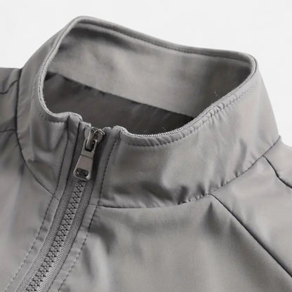 Chaqueta Ligera Hombre con Cremallera y Cuello Alto