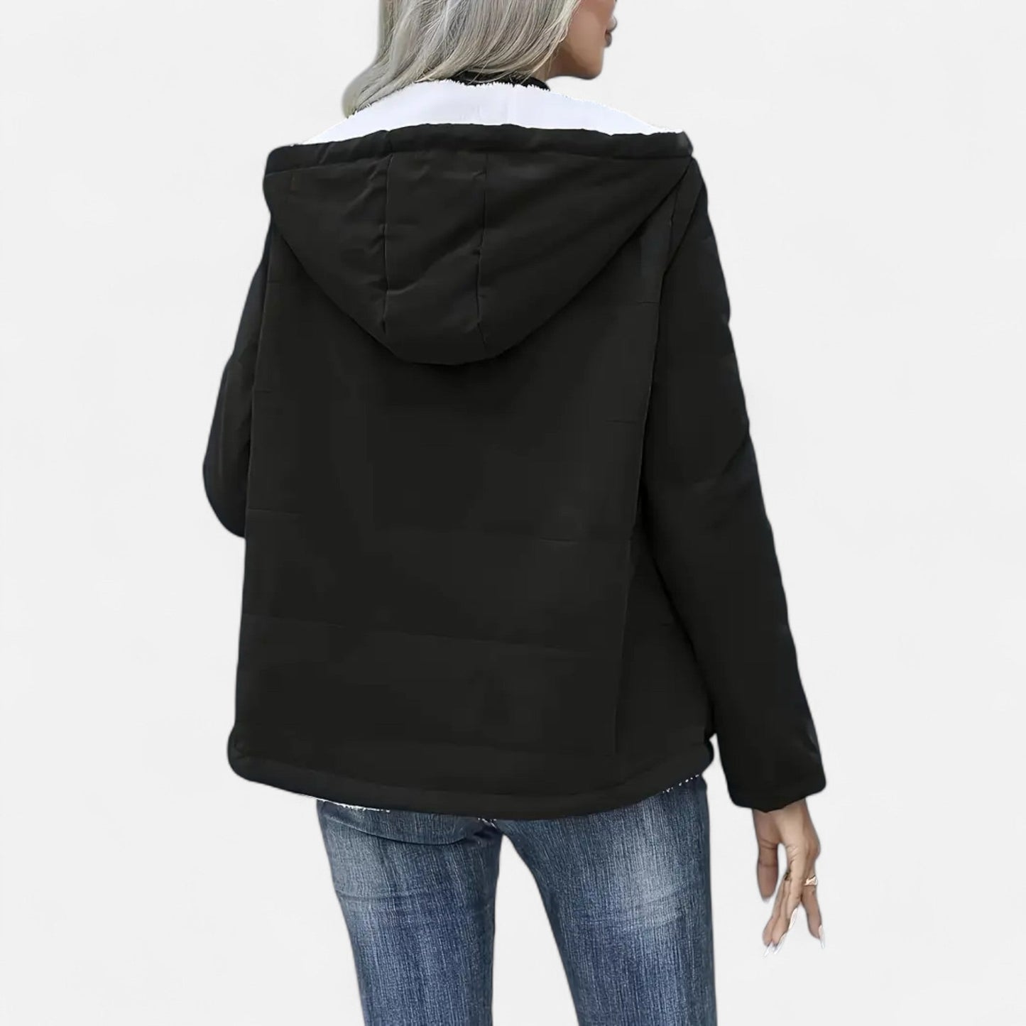 Chaqueta Mujer Invierno con Forro Polar Acolchada