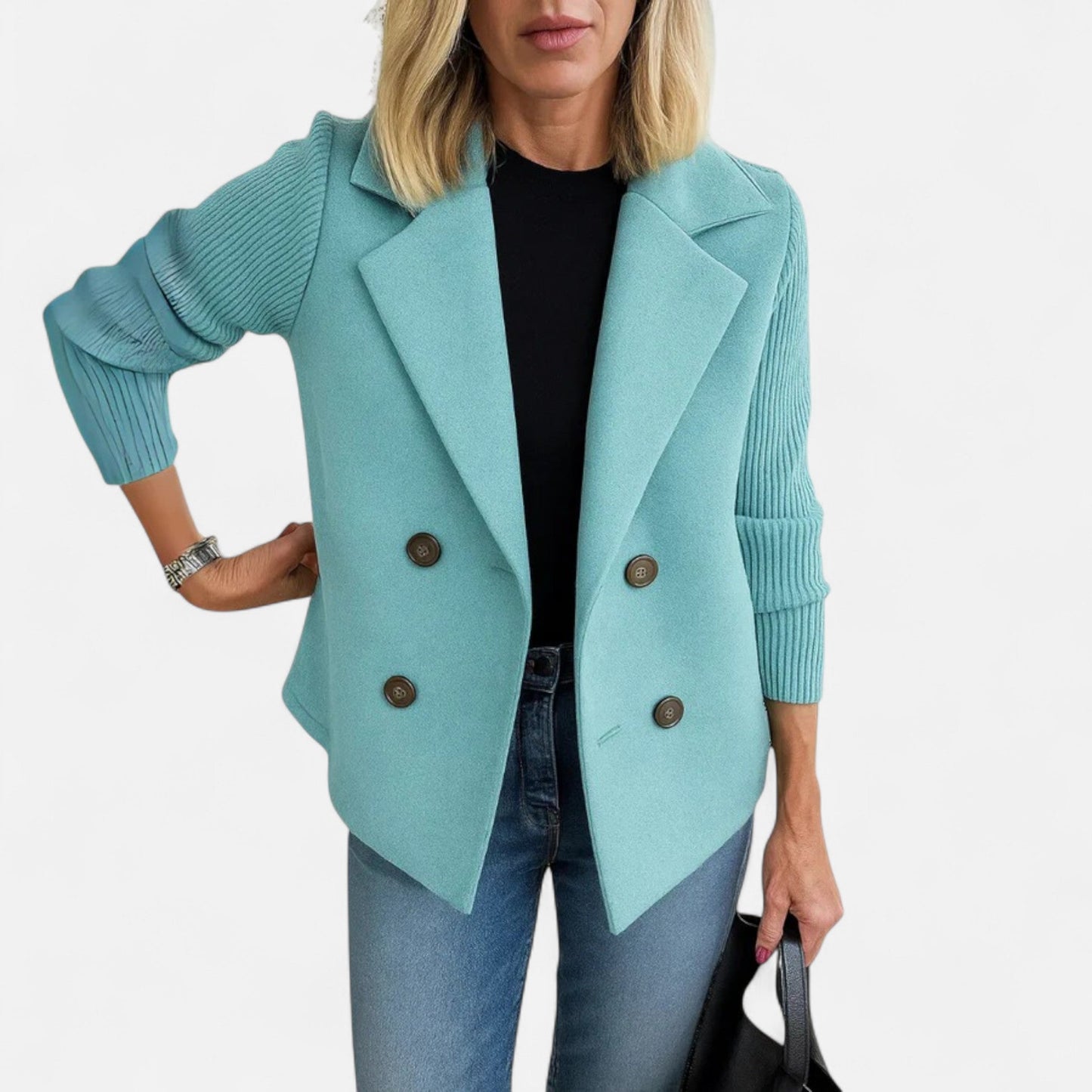 Abrigo mujer de lana invierno elegante