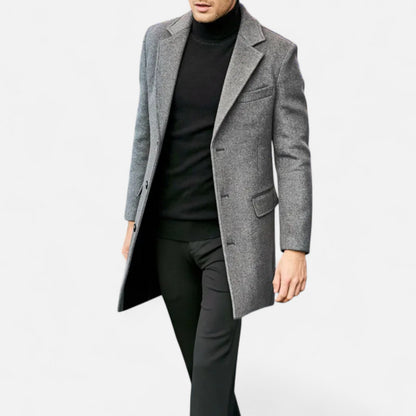 Abrigo Hombre Lana Estilo Business Casual