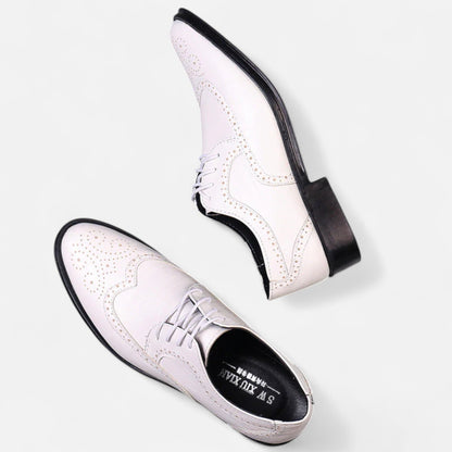 Zapatos Formales Hombre Estilo Inglés Perforado