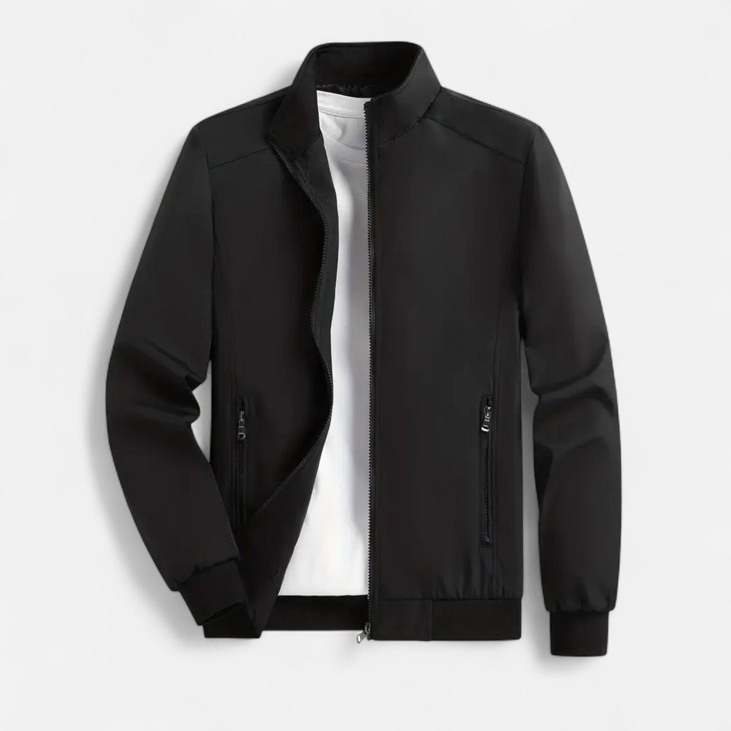 Chaqueta Ligera Hombre con Cremallera y Cuello Alto - Mavetta