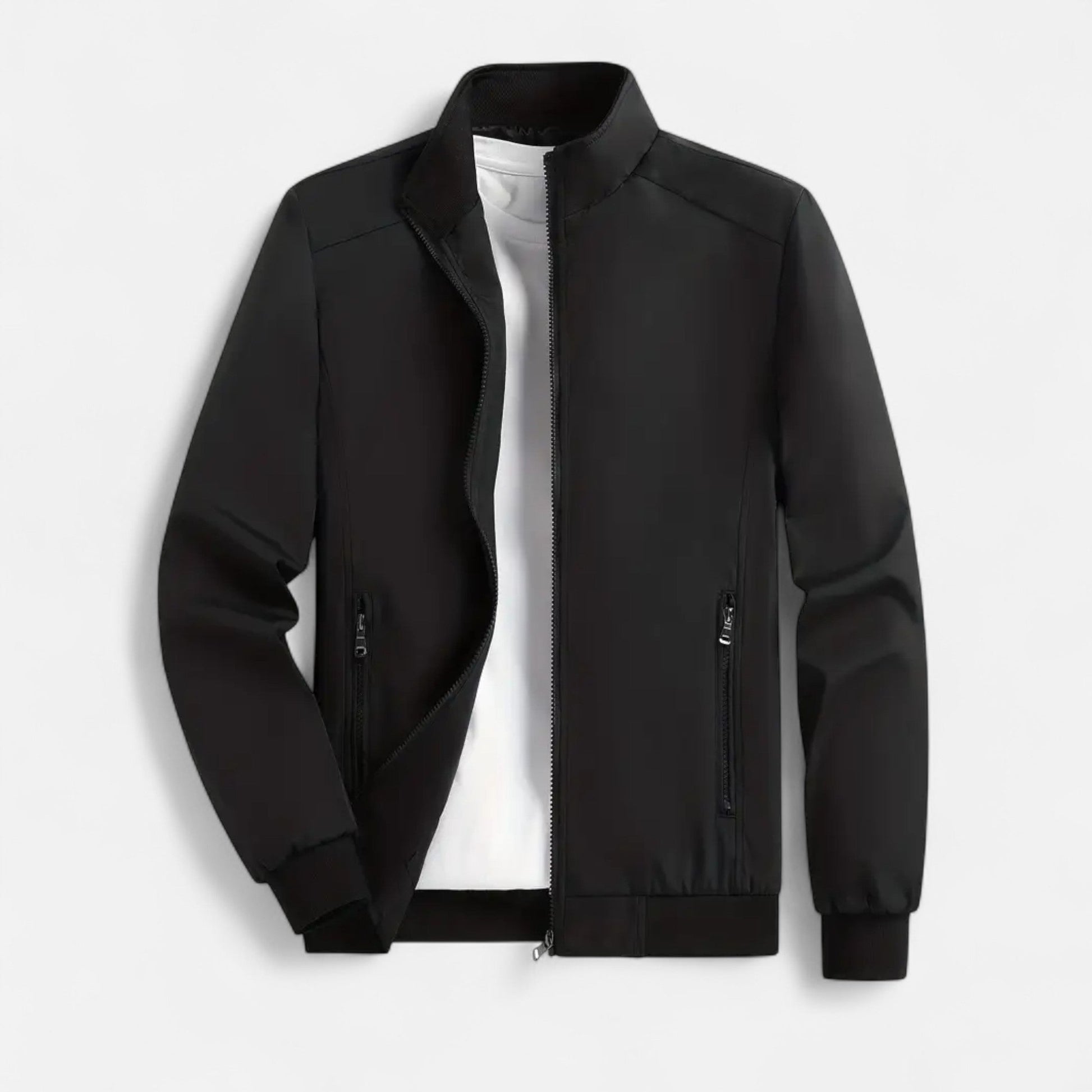 Chaqueta Ligera Hombre con Cremallera y Cuello Alto - Mavetta