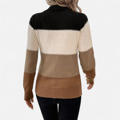 Jersey Mujer Cuello Alto Ajuste Clásico