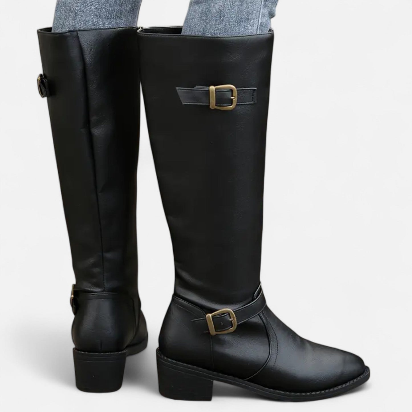 Botas Altas Mujer Tacón Medio Elegantes