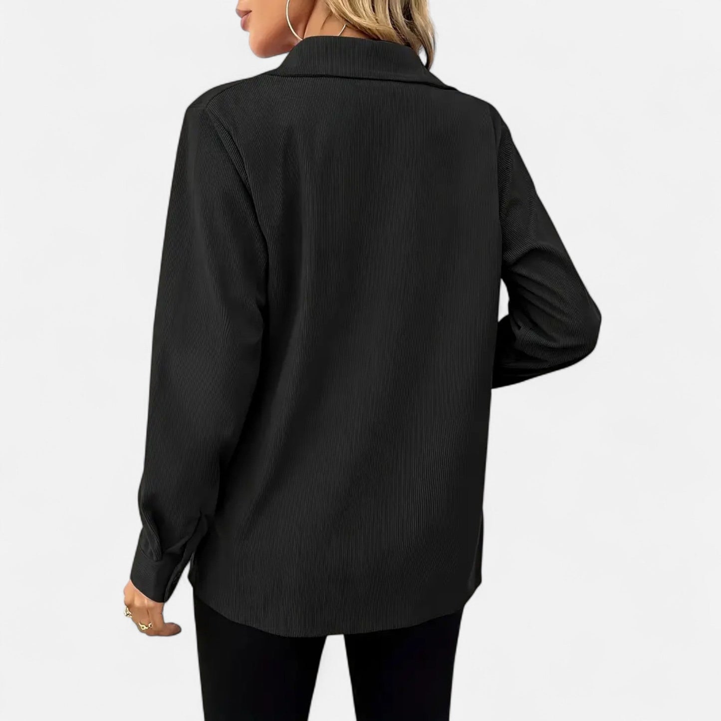 Camisa Mujer de Pana Bolsillos de Solapa