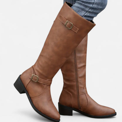 Botas Altas Mujer Tacón Medio Elegantes