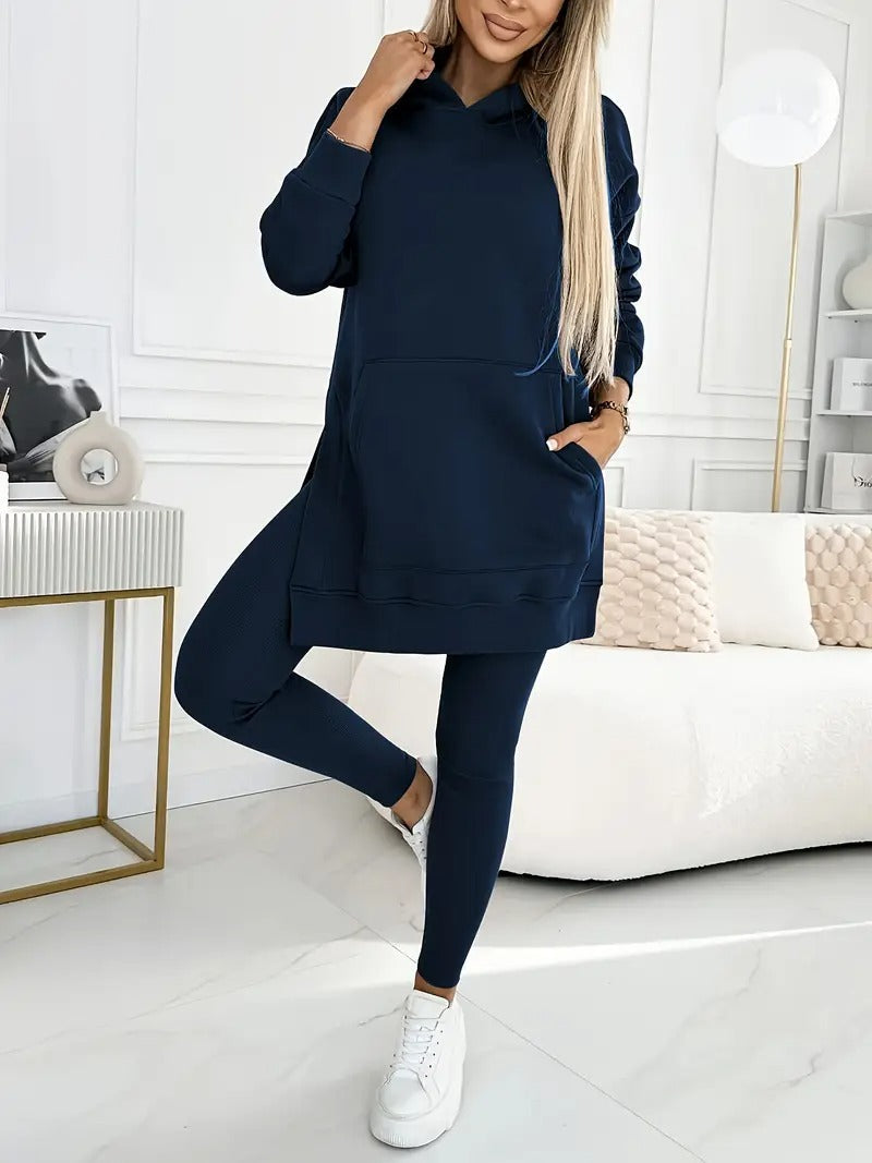 Conjunto Casual Mujer con Capucha Ajuste Cómodo