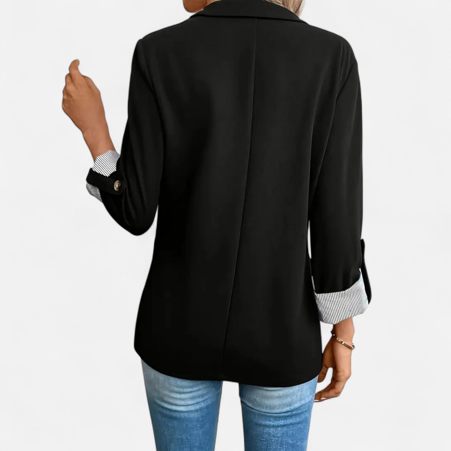 Blazer Mujer de Corte Clásico y Ajuste Regular