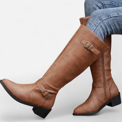 Botas Altas Mujer Tacón Medio Elegantes