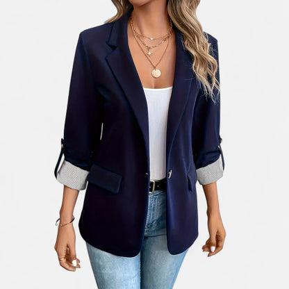 Blazer Mujer de Corte Clásico y Ajuste Regular