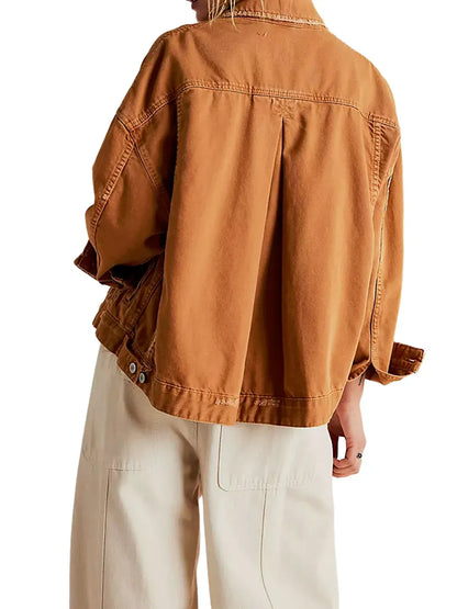 Chaqueta Vaquera Mujer de Denim Corte Holgado