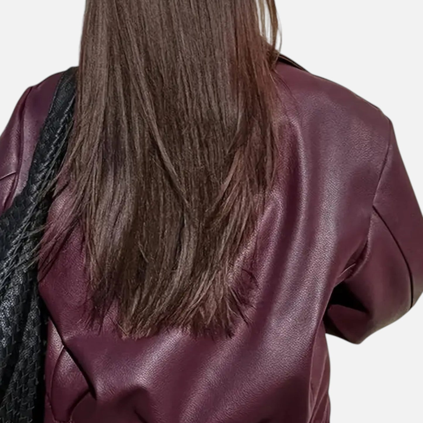 Chaqueta Motera Mujer de Polipiel Ajuste Slim
