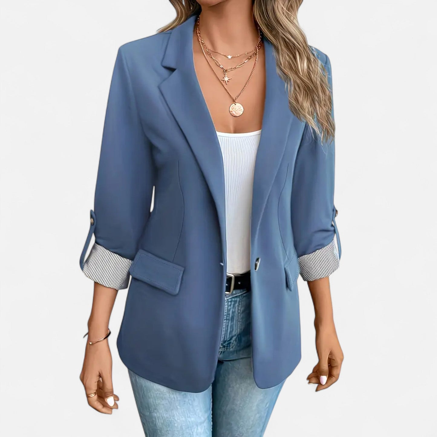 Blazer Mujer de Corte Clásico y Ajuste Regular - Mavetta