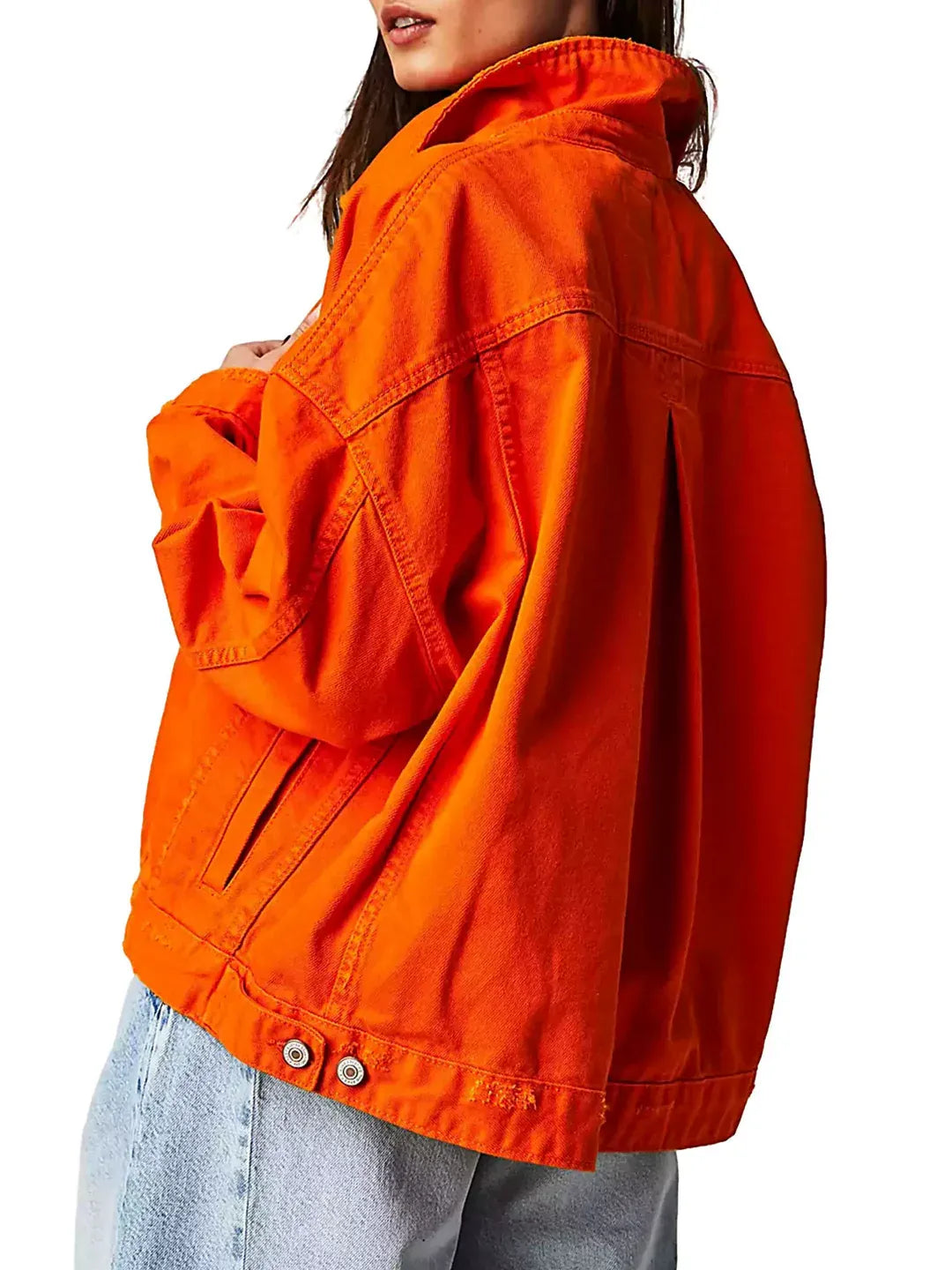 Chaqueta Vaquera Mujer de Denim Corte Holgado
