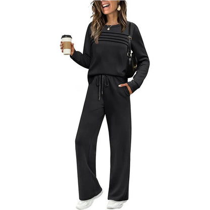 Conjunto Mujer Dos Piezas Tejido Suave Comodo