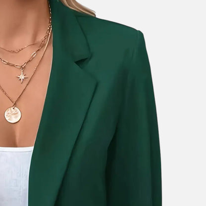 Blazer Mujer de Corte Clásico y Ajuste Regular