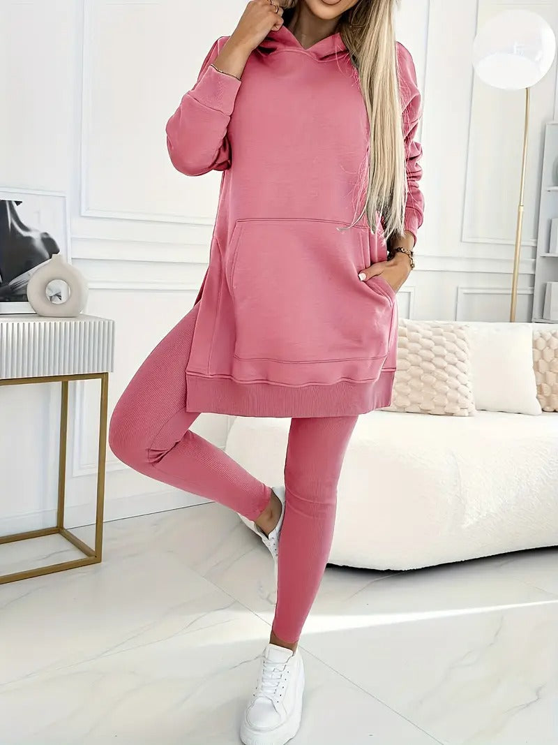 Conjunto Casual Mujer con Capucha Ajuste Cómodo