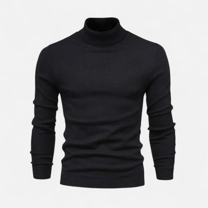 Jersey Hombre Cuello Alto Clásico Ajuste Regular
