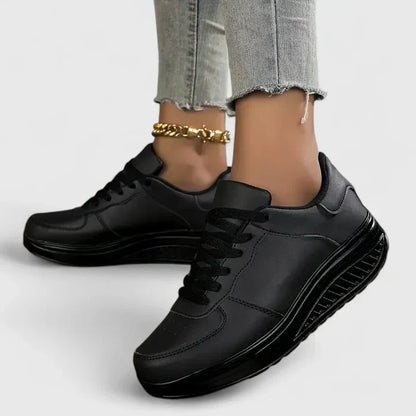 Zapatillas ortopédicas mujer suela elevada cordones