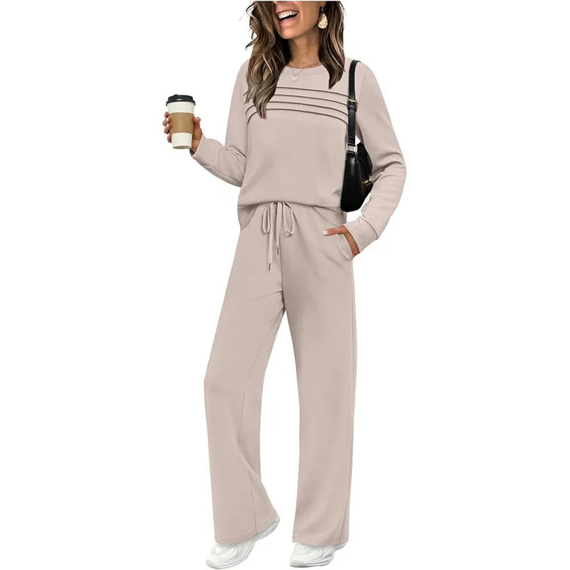 Conjunto Mujer Dos Piezas Tejido Suave Comodo