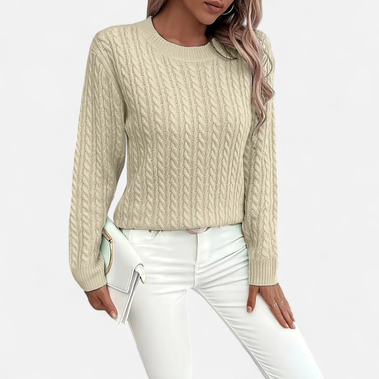 Jersey Mujer de Acrílico Silueta Clásica Invierno