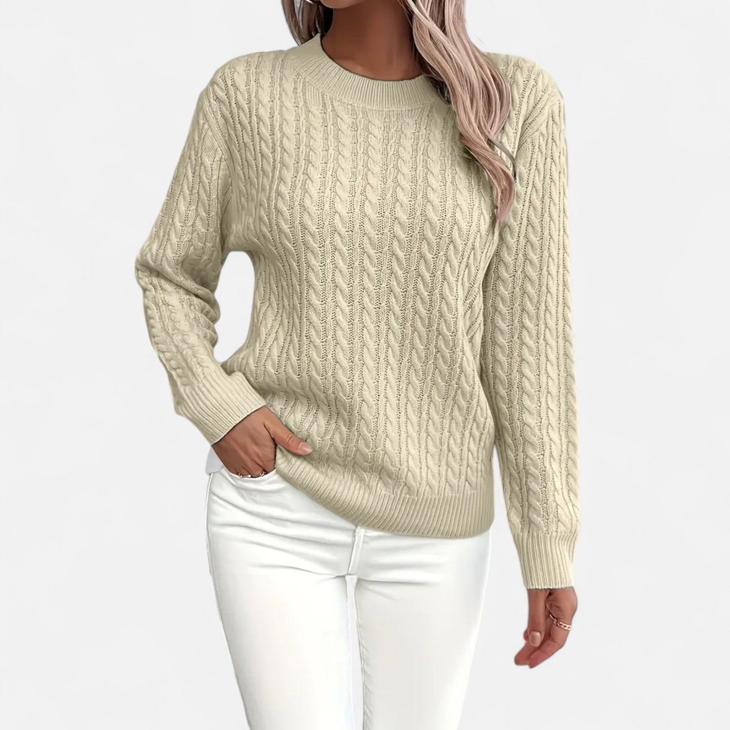 Jersey Mujer de Acrílico Silueta Clásica Invierno