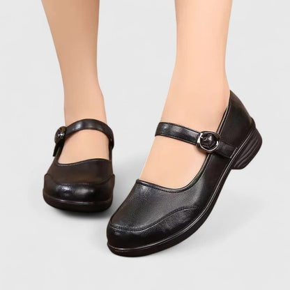 Zapatos Mujer Clasicos Hebilla Tacón Bajo Primavera