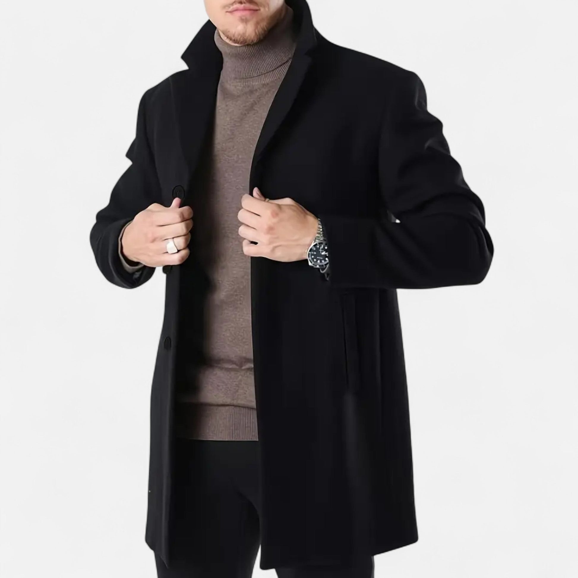 Abrigo Hombre Lana Estilo Business Casual - Mavetta