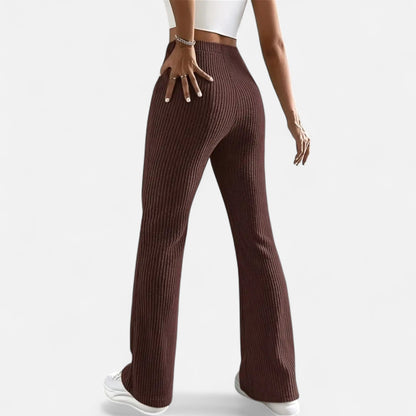 Pantalón Mujer Elegante Cintura Alta Ajustado