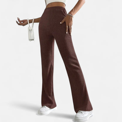Pantalón Mujer Elegante Cintura Alta Ajustado