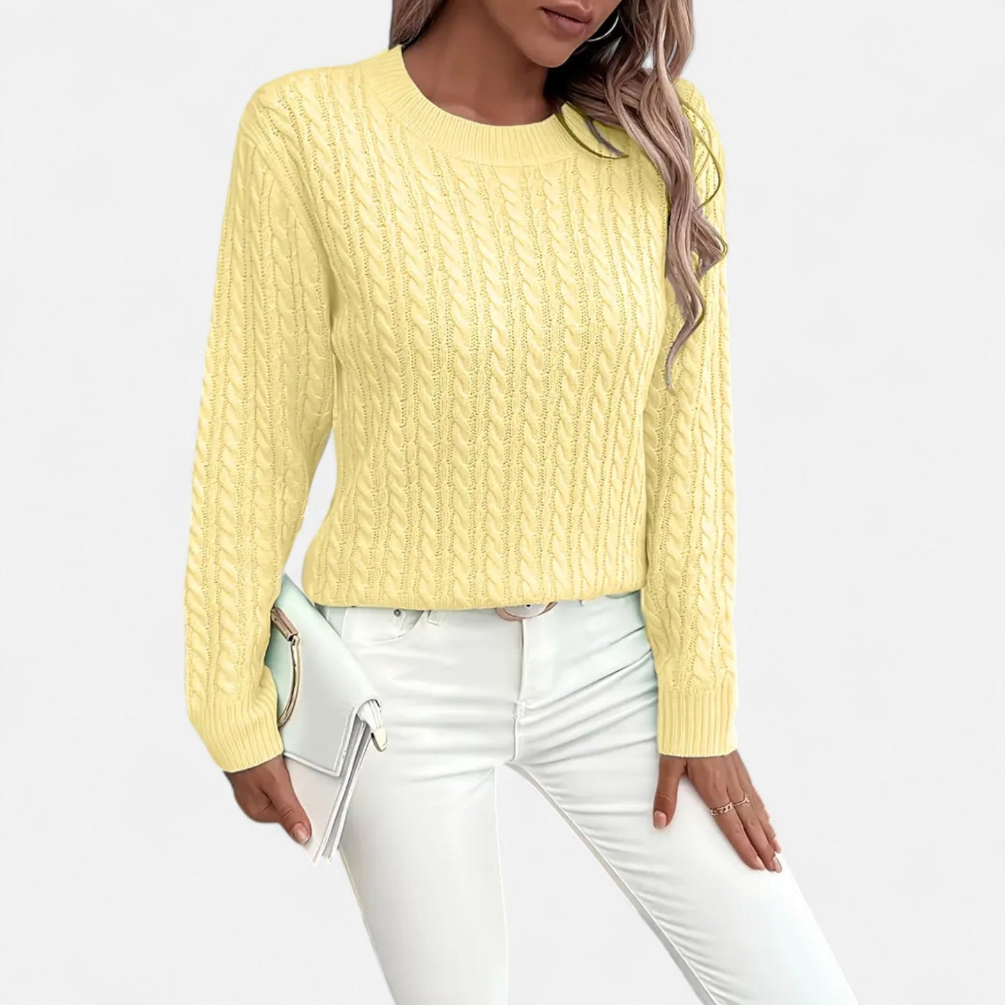 Jersey Mujer de Acrílico Silueta Clásica Invierno