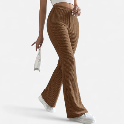 Pantalón Mujer Elegante Cintura Alta Ajustado