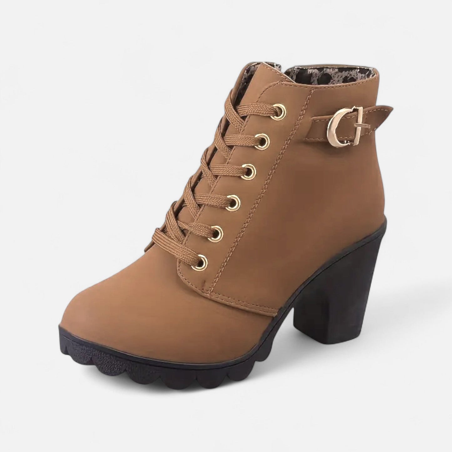 Botines Mujer Tacón de Bloque Cortos Elegantes