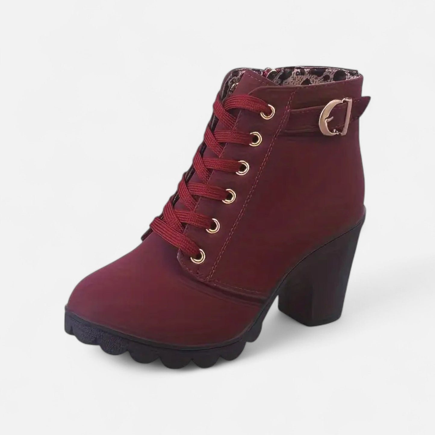 Botines Mujer Tacón de Bloque Cortos Elegantes