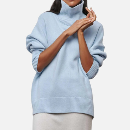 Jersey Mujer Invierno Cuello Alto Corte Suelto