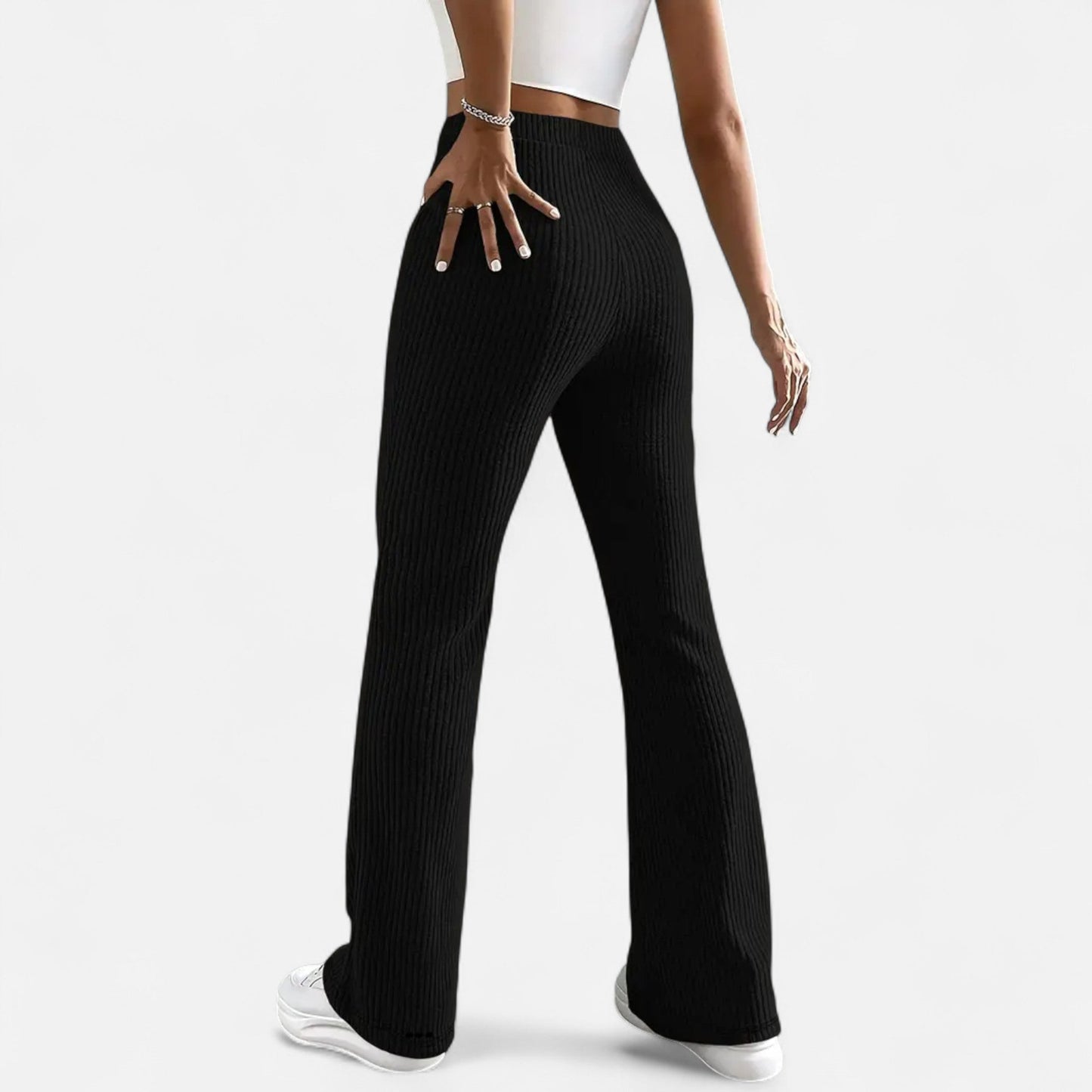 Pantalón Mujer Elegante Cintura Alta Ajustado