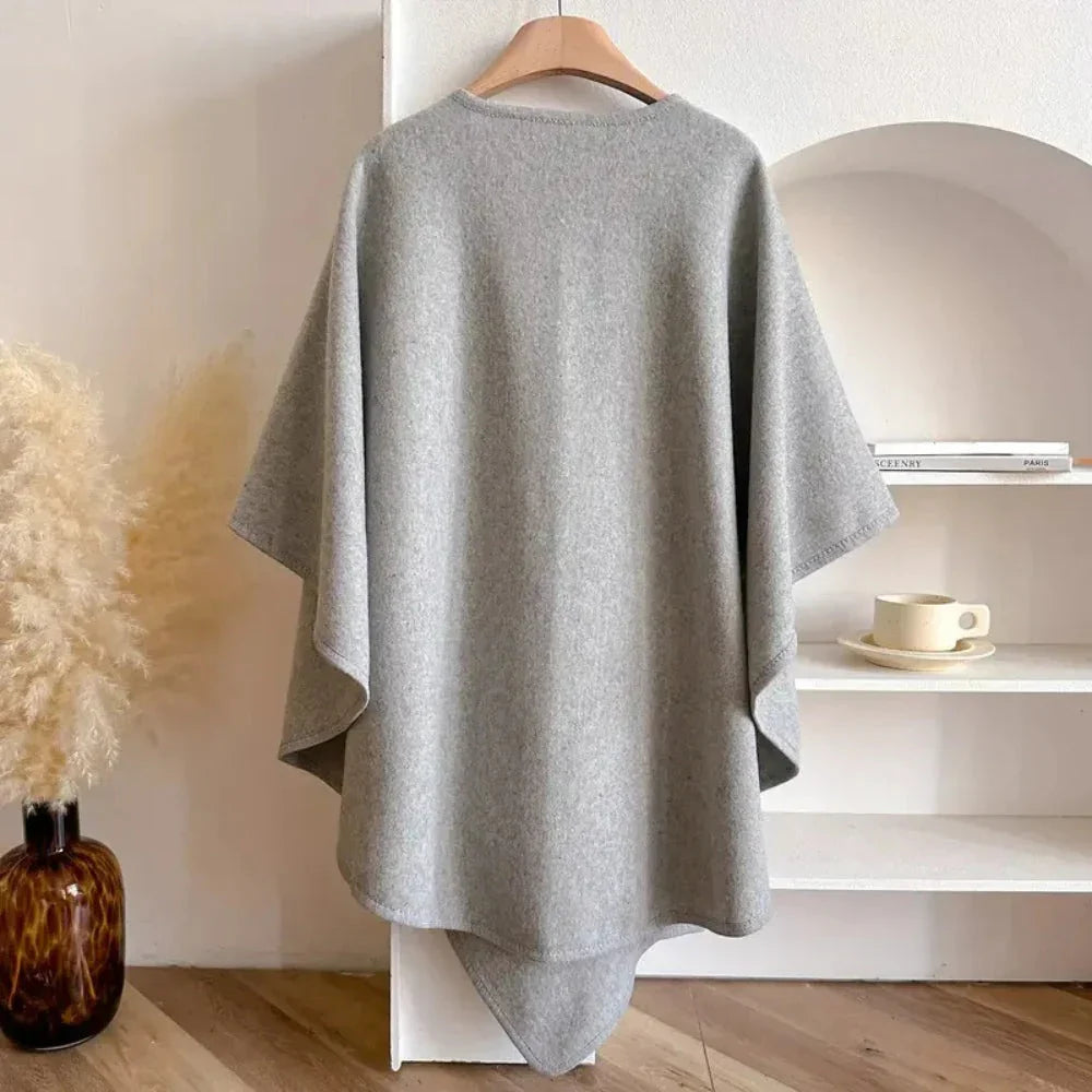 Poncho Bufanda Mujer de Punto Elegante Suave