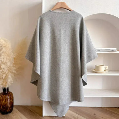 Poncho Bufanda Mujer de Punto Elegante Suave