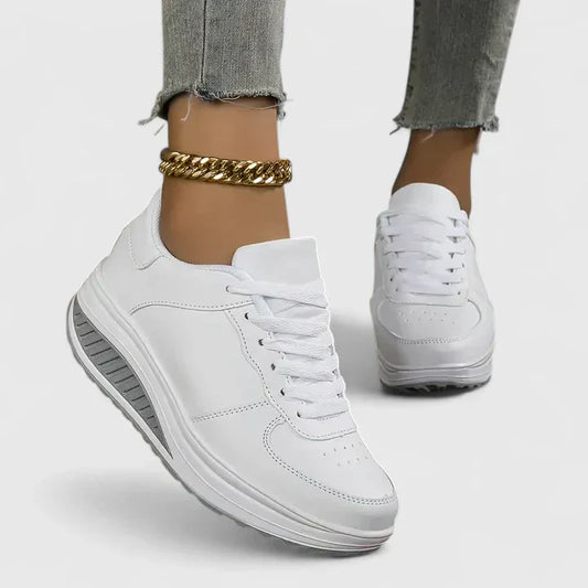 Zapatillas ortopédicas mujer suela elevada cordones - Mavetta