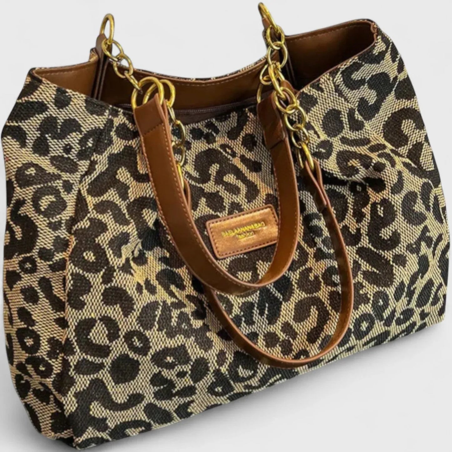 Bolso Mujer de Material Estampado Animal Ajuste Elegante