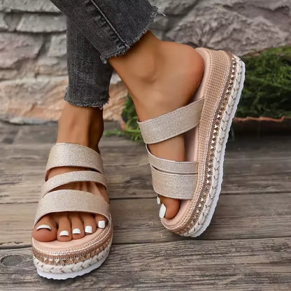 Sandalias Mujer Cuña Comodas Elegantes