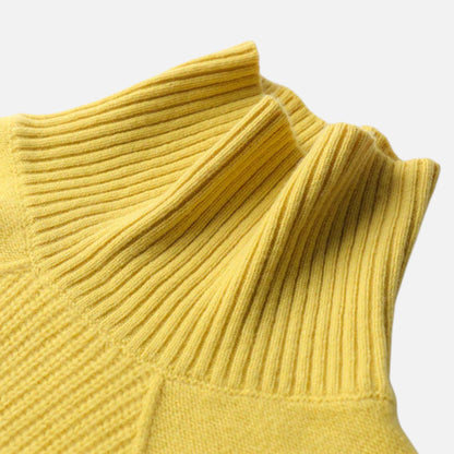 Suéter Mujer de Cachemira Cuello Alto Envolvente