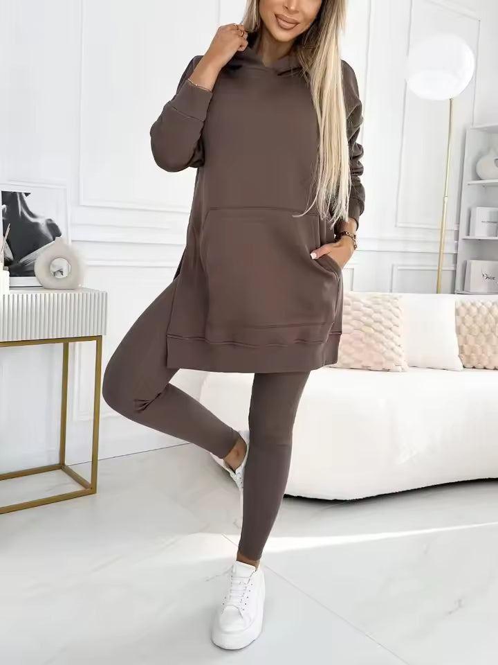 Conjunto Casual Mujer con Capucha Ajuste Cómodo